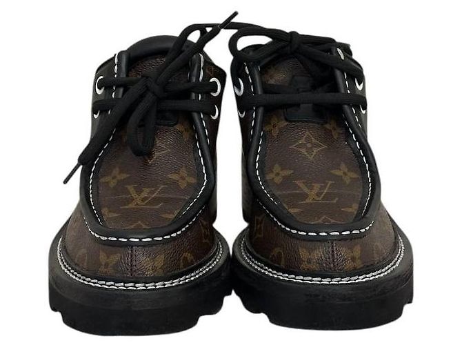 Chic Derby Piattaforma Beaubourg Monogramma Louis Vuitton 38.5 Usato - vista 3