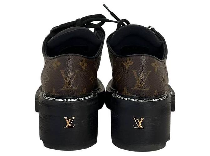 Chic Derby Piattaforma Beaubourg Monogramma Louis Vuitton 38.5 Usato - vista 4