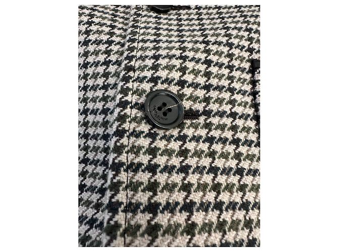 Saint Laurent Four Pocket Houndstooth Wool Blazer Sz.38 Pre-owned - view 6