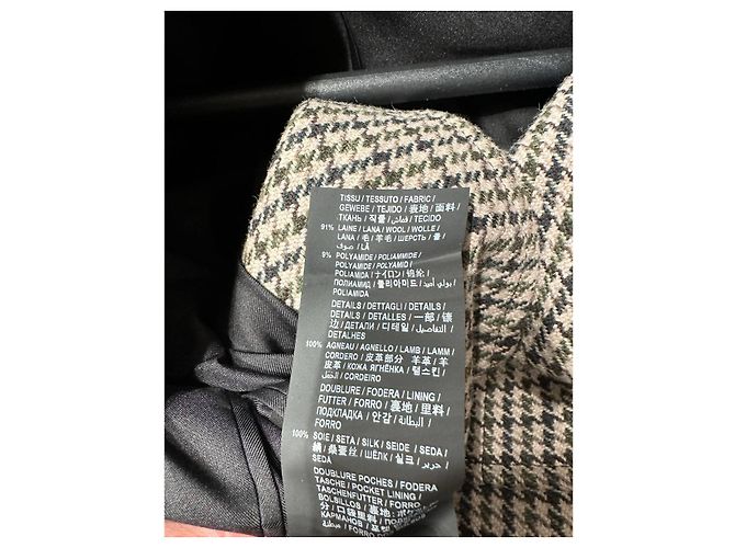 Saint Laurent Four Pocket Houndstooth Wool Blazer Sz.38 Pre-owned - view 8
