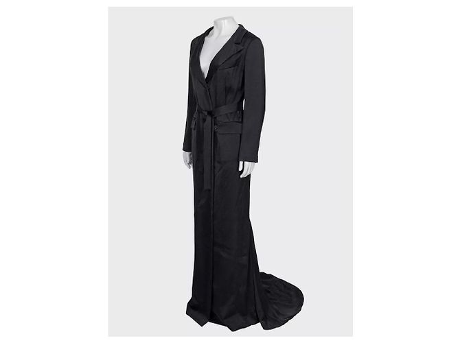 Elegantes Lanvin Schwarzes Viskose-Maxikleid - EU 38 / M Gebraucht - Ansicht 2