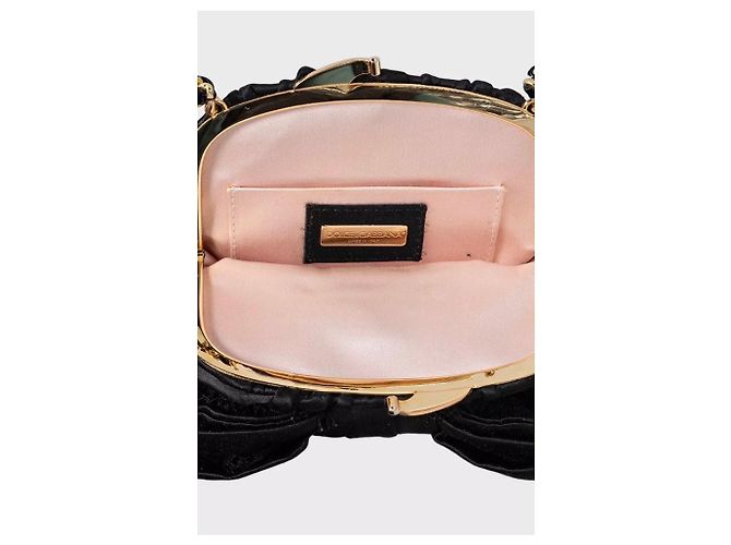 Clutch in tessuto nero con cristalli Dolce & Gabbana usato - vista 6