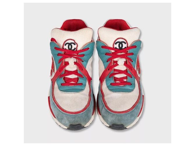 Chanel Multicolor CC Logo Sneakers Größe 35 gebraucht - Ansicht 2