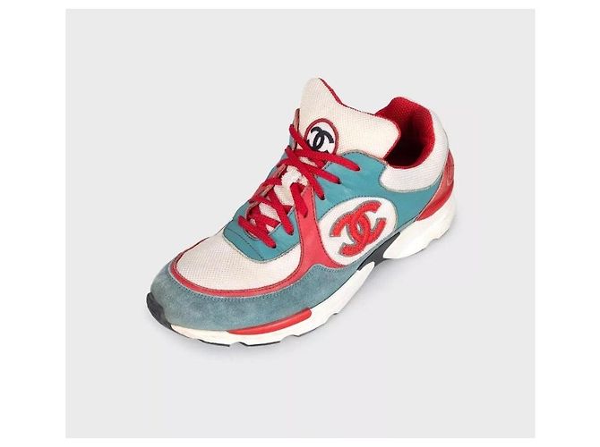 Chanel Multicolor CC Logo Sneakers Größe 35 gebraucht - Ansicht 3