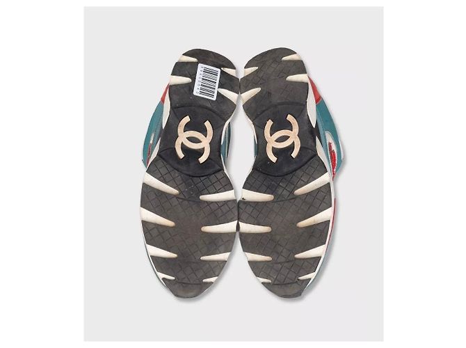 Chanel Multicolor CC Logo Sneakers Größe 35 gebraucht - Ansicht 5