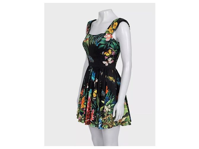 Vestido Mini de Algodón con Estampado Brillante Dolce & Gabbana IT40/S de segunda mano - vista 2