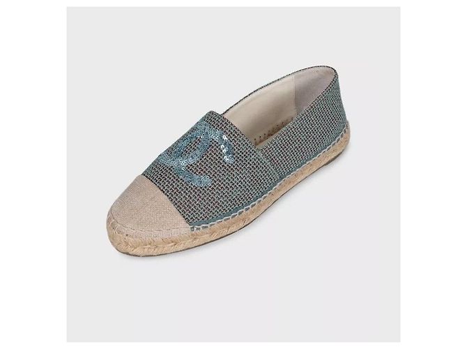 Chanel Sequin-Embellished Espadrilles - Size 40 Pre-owned - vista 3