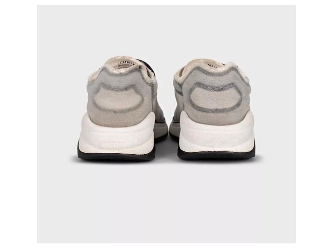 Chanel Graue Mesh-Textil-Sneaker - Größe 39 gebraucht - Ansicht 4