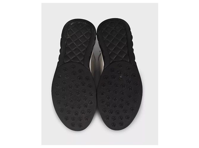 Chanel Graue Mesh-Textil-Sneaker - Größe 39 gebraucht - Ansicht 5