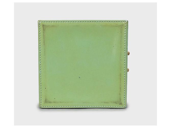 Borsa Louis Vuitton Bleecker Box Verde Monogram Vernis Usata - vista 4
