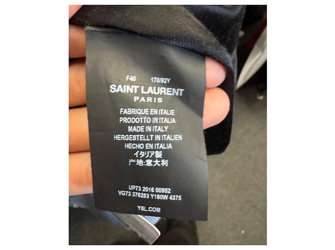 Saint Laurent Hellblaue Woll-Bomberjacke FR40 / L Gebraucht - Ansicht 6