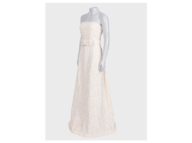Max Mara Beiges Hochzeitskleid - FR40/L gebraucht - Ansicht 2