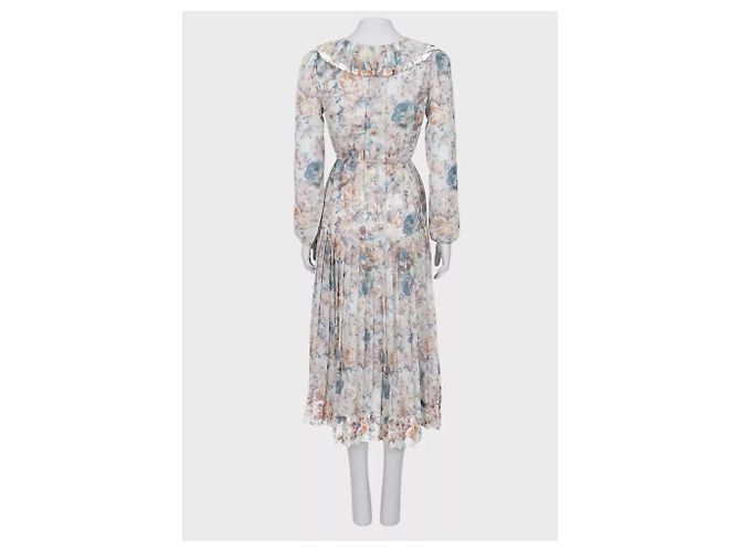 Zimmermann Blumenshirt Plissiertes Kleid Größe 2/M gebraucht - Ansicht 3