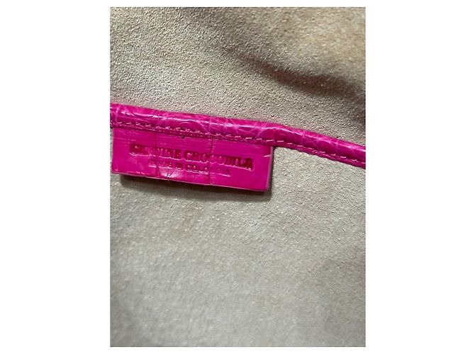 Borsa tote in agnello rosa Nancy Gonzalez usata - vista 8