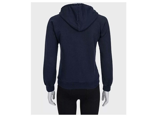 Céline Sudadera de algodón y cachemira azul Celine - Talla XS De segunda mano - vista 3
