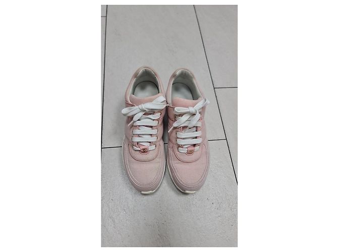 Chanel Rosa Sportliche Sneakers Größe 38 Gebraucht - Ansicht 10