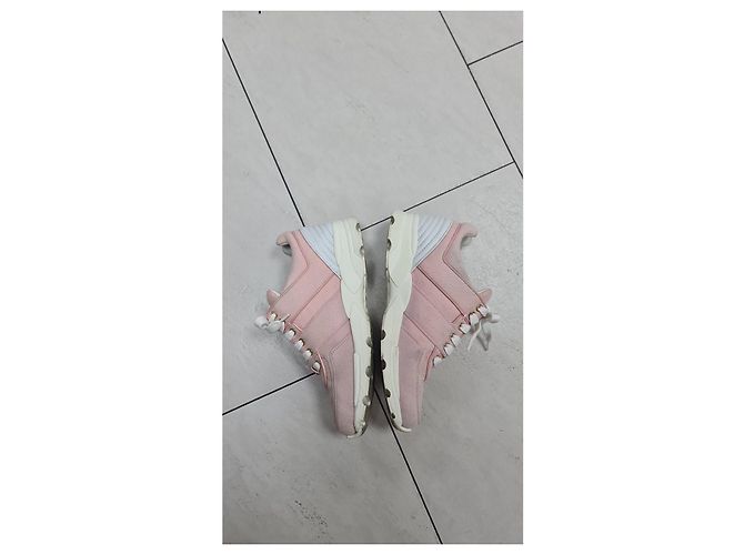 Chanel Rosa Sportliche Sneakers Größe 38 Gebraucht - Ansicht 5