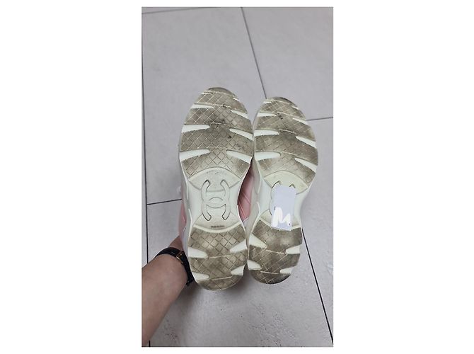 Chanel Rosa Sportliche Sneakers Größe 38 Gebraucht - Ansicht 9