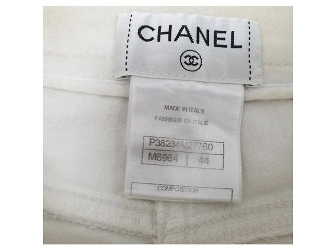 Timeless Jeans con estampado de Camélias CHANEL Talla 44 Usado - vista 5
