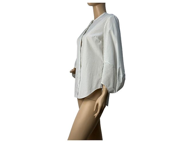 Camisa de mangas voluminosas a rayas Christian Dior Talla 36 Segunda mano - vista 3