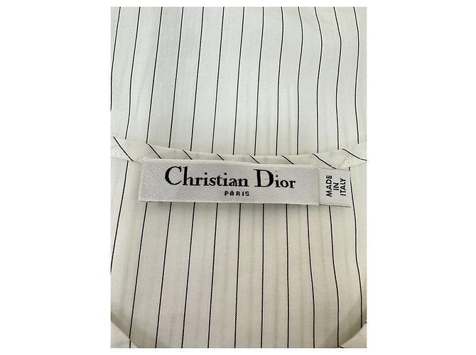 Camisa de mangas voluminosas a rayas Christian Dior Talla 36 Segunda mano - vista 4