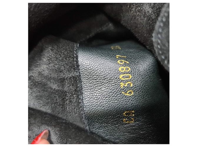 Botas de ante negras Saint Laurent Talla 38 - vista 4