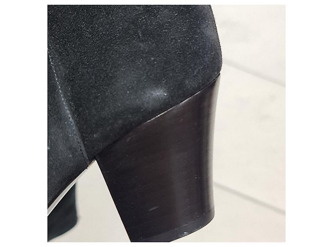 Botas de ante negras Saint Laurent Talla 38 - vista 9