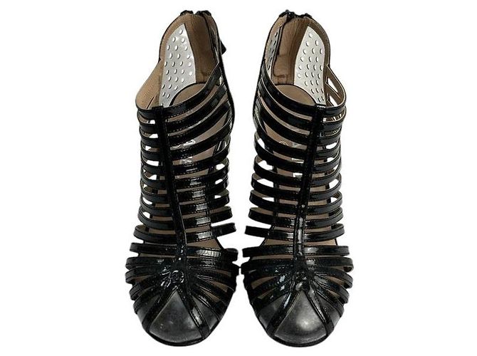 Chanel 2009 Interlocking CC Logo Sandals Sz.38.5 Pre-owned - view 4