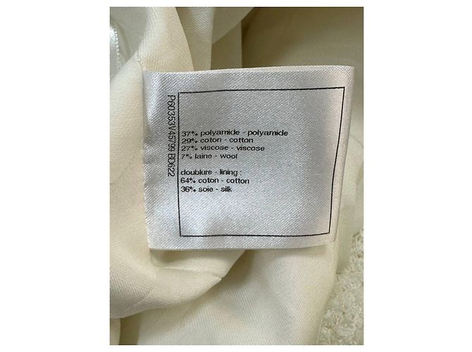 Timeless Falda Mini de Tweed Marfil Chanel Talla 40 de segunda mano - vista 4