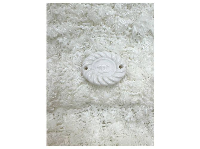 Timeless Falda Mini de Tweed Marfil Chanel Talla 40 de segunda mano - vista 7