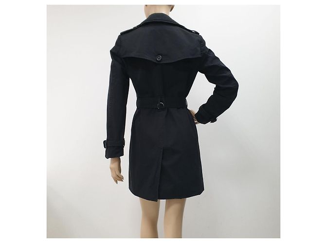 Abrigo trench negro de doble botonadura Burberry - Talla 40 Usado - vista 2