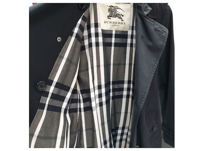 Abrigo trench negro de doble botonadura Burberry - Talla 40 Usado - vista 3