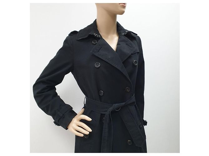 Abrigo trench negro de doble botonadura Burberry - Talla 40 Usado - vista 7