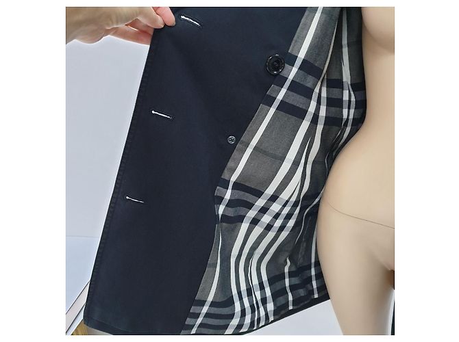 Abrigo trench negro de doble botonadura Burberry - Talla 40 Usado - vista 8