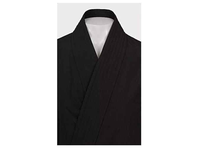 Balenciaga Black Polyamide Oversized Wrap Jacket Coat Sz. 34/XS pre-owned - view 4