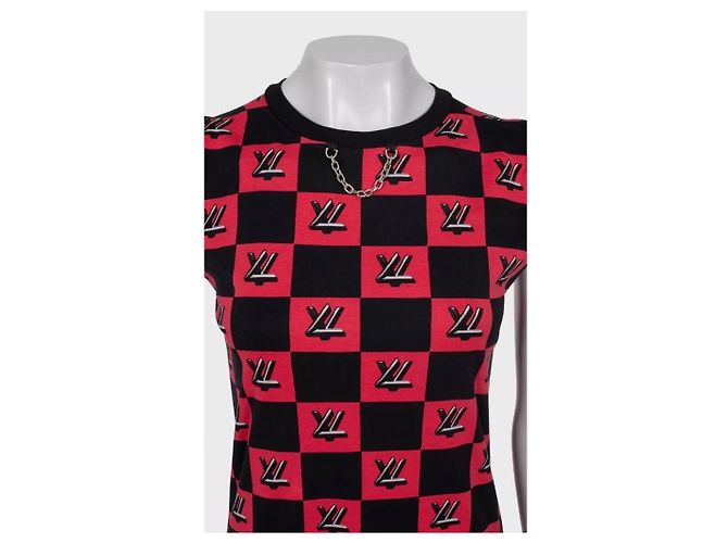 Louis Vuitton Monogram Karo Baumwollkleid - Größe XS Gebraucht - Ansicht 4