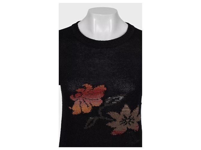 Ensemble top et jupe en tricot géométrique Chanel - Taille 38/M d'occasion - vue 6