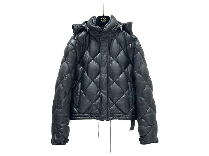 Saint Laurent Kapuzenjacke aus Lammleder Größe 40 gebraucht - Ansicht 3