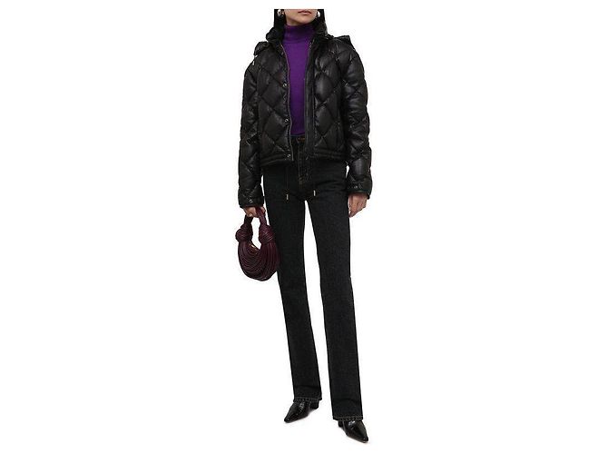 Saint Laurent Kapuzenjacke aus Lammleder Größe 40 gebraucht - Ansicht 8