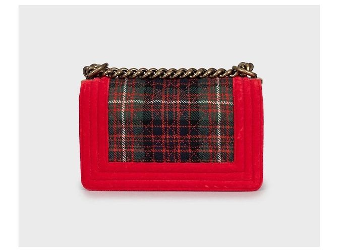 Borsa Boy Tartan Piccola Paris-Edimburgo Chanel Usata - vista 3