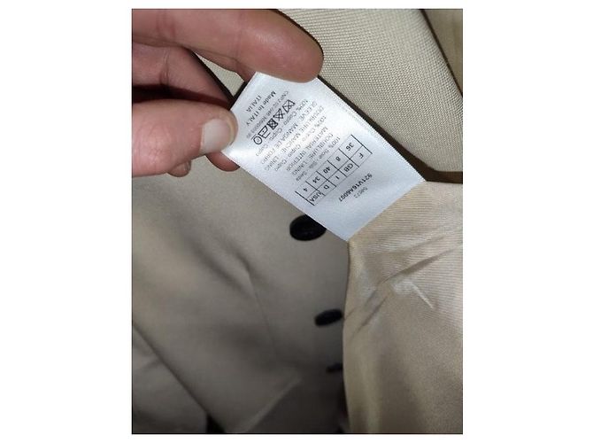 Christian Dior Beige Double-Breasted Jacket Size 36/S Pre-owed - view 5