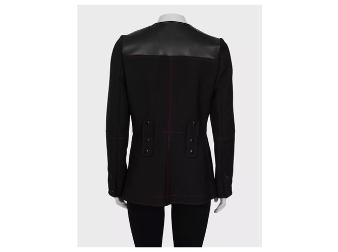 Schwarze Lederjacke von Louis Vuitton Größe S Gebraucht - Ansicht 3