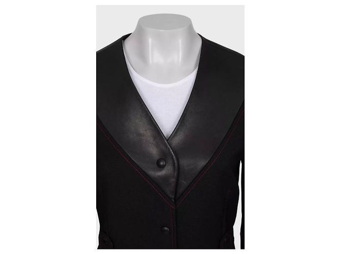 Schwarze Lederjacke von Louis Vuitton Größe S Gebraucht - Ansicht 4