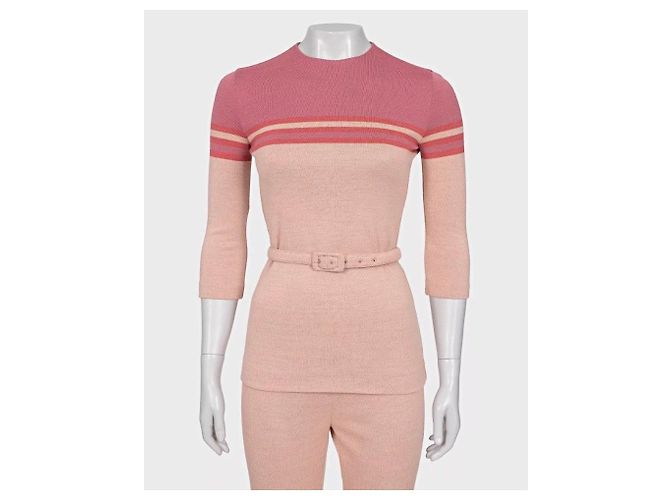 Completo a righe rosa Miu Miu Taglia 40/S Usato - vista 5