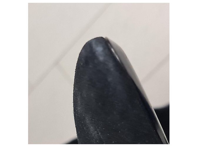 Stivali in suede neri Saint Laurent Taglia 38 38 Usati - vista 7