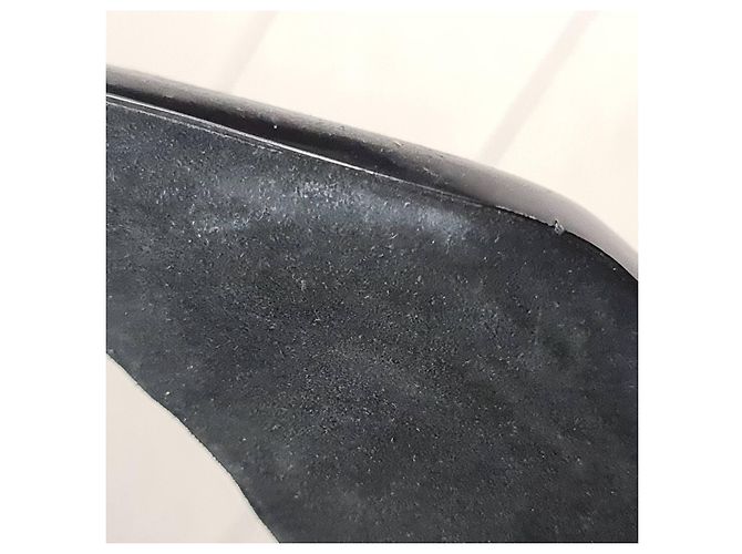 Stivali in suede neri Saint Laurent Taglia 38 38 Usati - vista 8