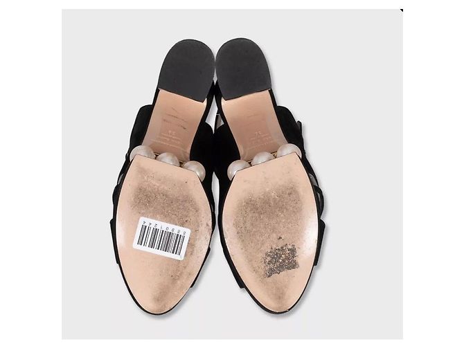 Sandali in suede perla Nicholas Kirkwood - Taglia 39 Usato - vista 5