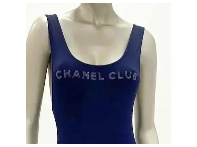 Chanel Club Navy Einteiler Badeanzug 38 Gebraucht - Ansicht 2
