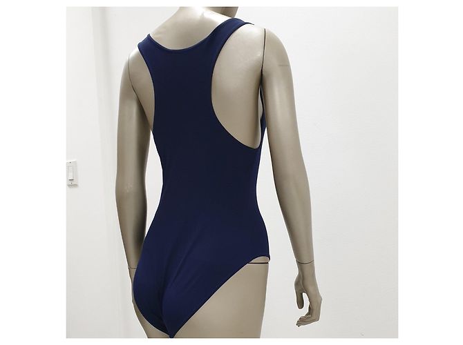 Chanel Club Navy Einteiler Badeanzug 38 Gebraucht - Ansicht 7