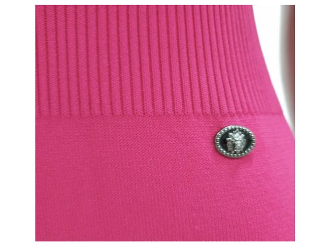 Vestido midi de punto rosa Chanel 2010 Talla 36 Pre-Owned - vista 4